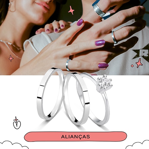 Alianças em Prata 925/950 | Via Eterna 