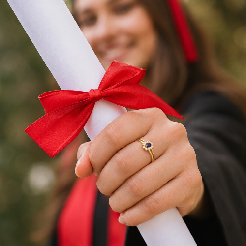 Anéis com pedras, Presente de formatura, formatura, presente para formando  